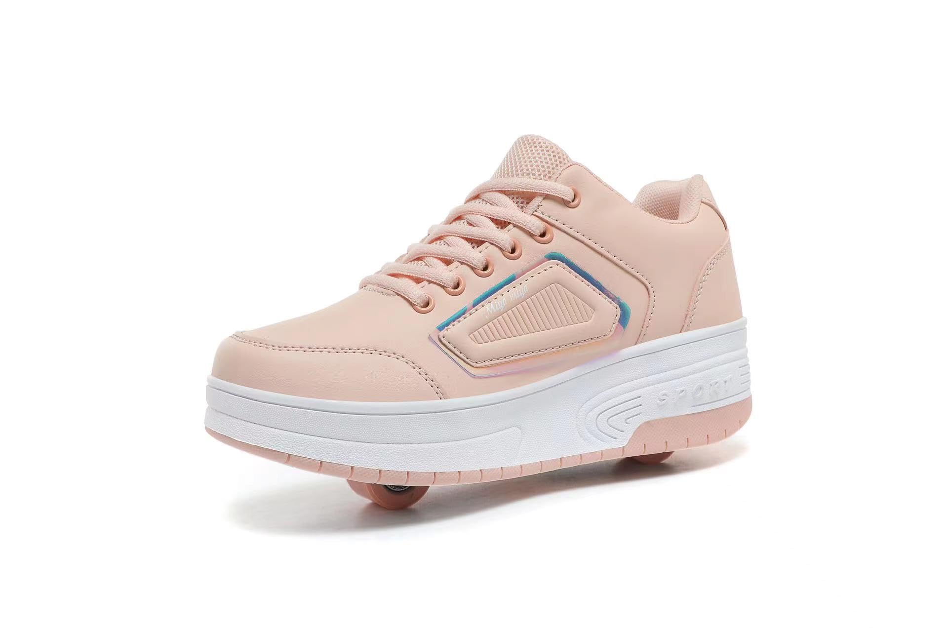 Beauentyroller Shoes For Kids Teenager Retractable Wheel Shoes