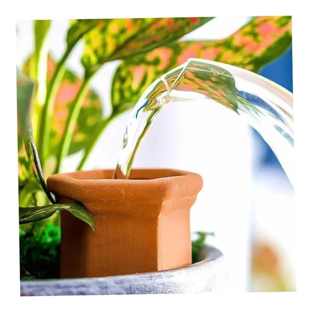 Piquets d'arrosage Automatique en Terre Cuite for Plantes en Pot(4pc)