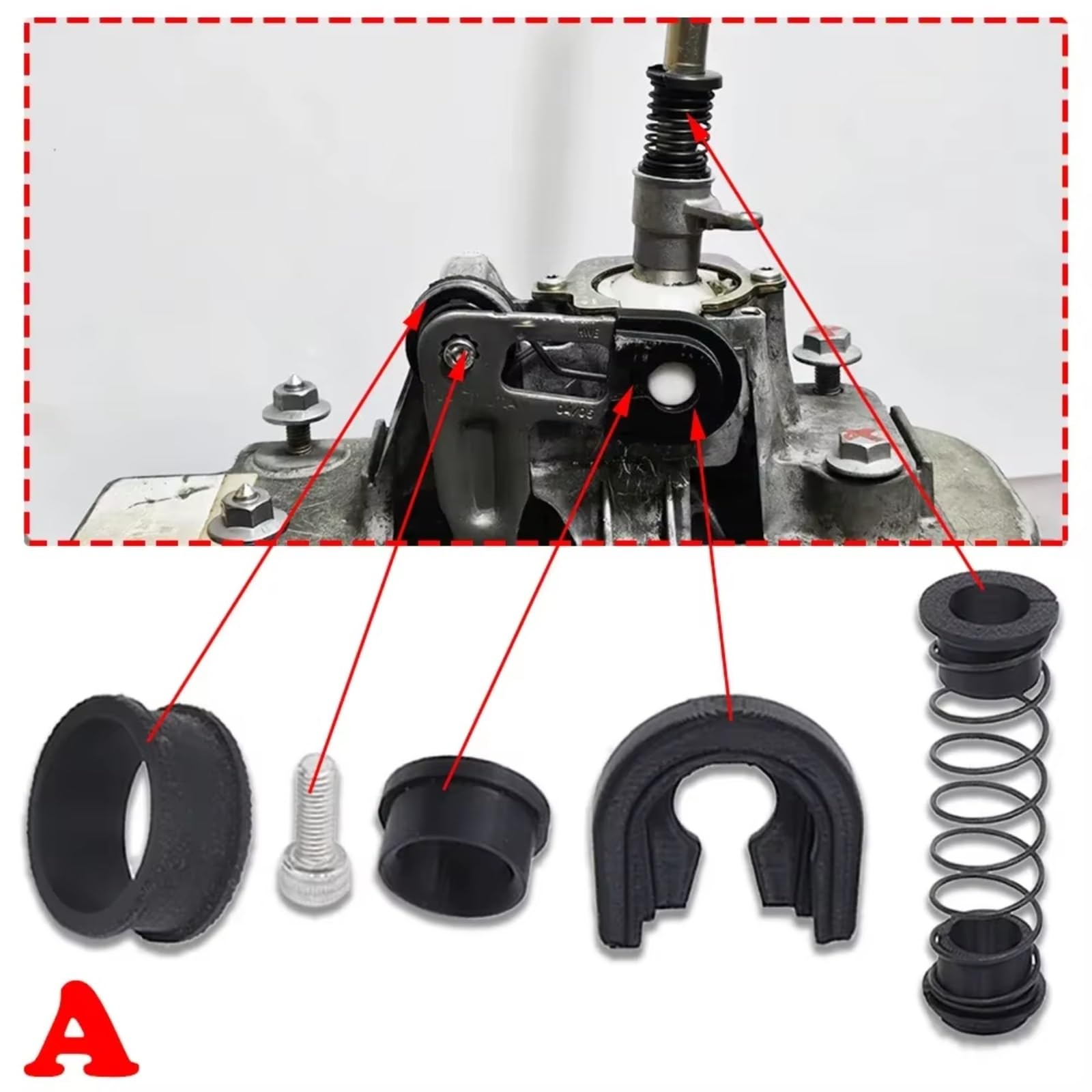 Kit Reparación Caja Cambios Varilla Conexión Casquillo Pivotante Palanca Cambio Manual Carcasa, Para VW Para S&haran 2001-2010 Transmisión Buje Varillaje Cambio