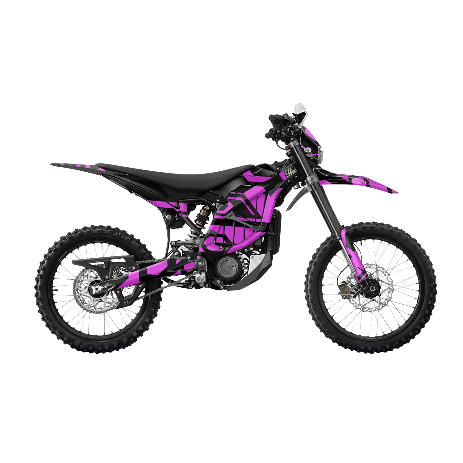 Surron Ultra Bee Graphics Kit Wrap - Magenta Hex Parts - Sur-Ron Skin - Premium 3M Vinyl Protective Wrap Decal Cover - Easy to Apply | Crafted in The USA by MightySkins
