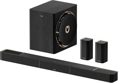 ULTIMEA 7.1.4ch Professional Wireless Sound Bar System for TV, Skywave X60