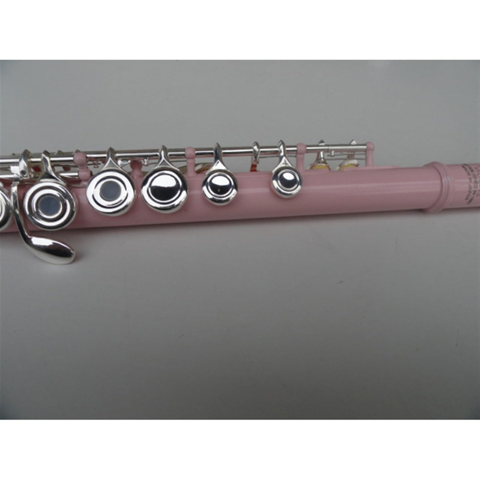 フルート楽器 16穴フルート C ホワイト銅色ローズ 木管楽器(Pink 