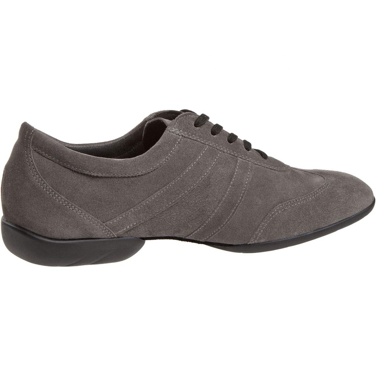 Diamant Uomini Dance Sneakers 133-325-009 - Scamosciata Grigio - Split Suola - Comfort (Wide) - Made in Germany