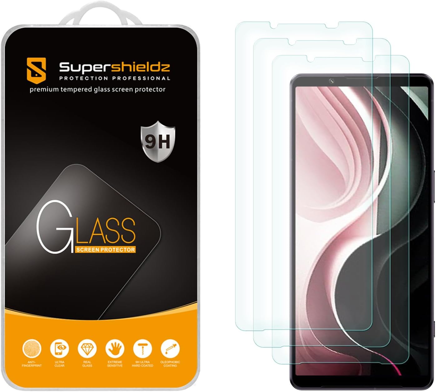(3 Pack) Designed for Sony Xperia 1 VI/Xperia 1 VII Tempered Glass Screen Protector, Anti Scratch, Bubble Free