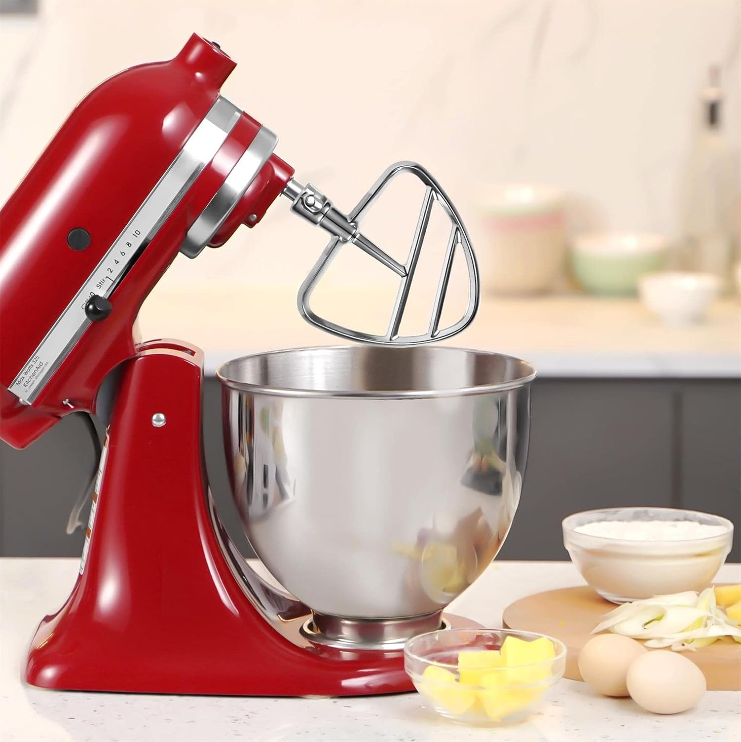 Buy Stainless Steel Flat Beater Blade for KitchenAid 4.55 Quart TiltHead Stand MixersSturdy