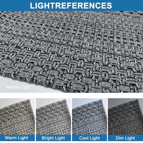 Cheerx Teppich Läufer 60x180cm, Küchenteppich waschbar rutschfest, Flur Teppich Absorbierend, dauerhaft & antistatisch, Küchenläufer für Eingang, Küche, Wohnraum,Grau