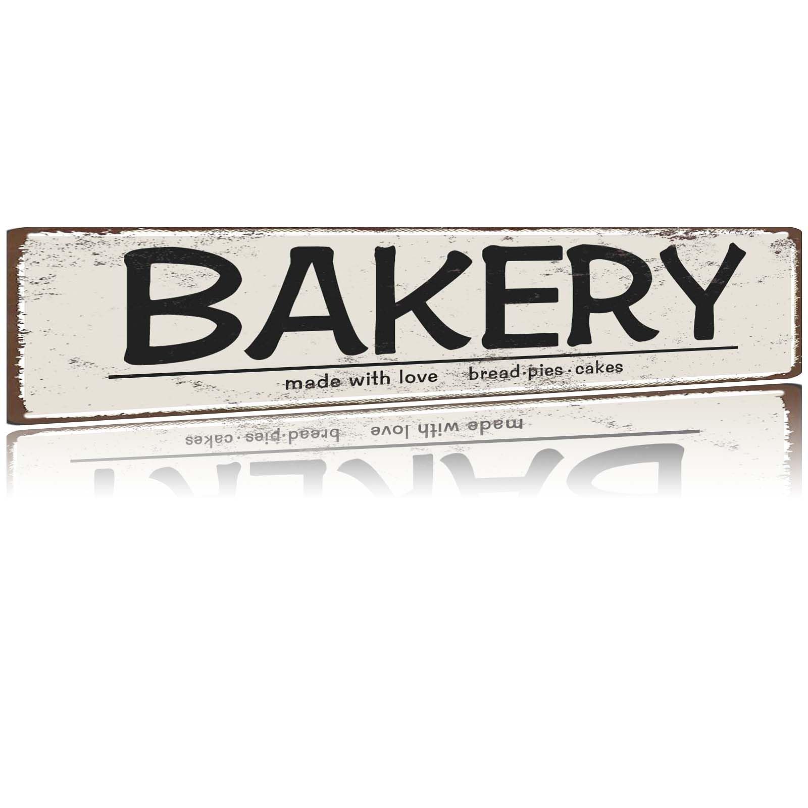 Bakery Sign Farmhouse Style Farmhouse Decor Kitchen Sign Wall Decor with Sayings 4x16 Inch