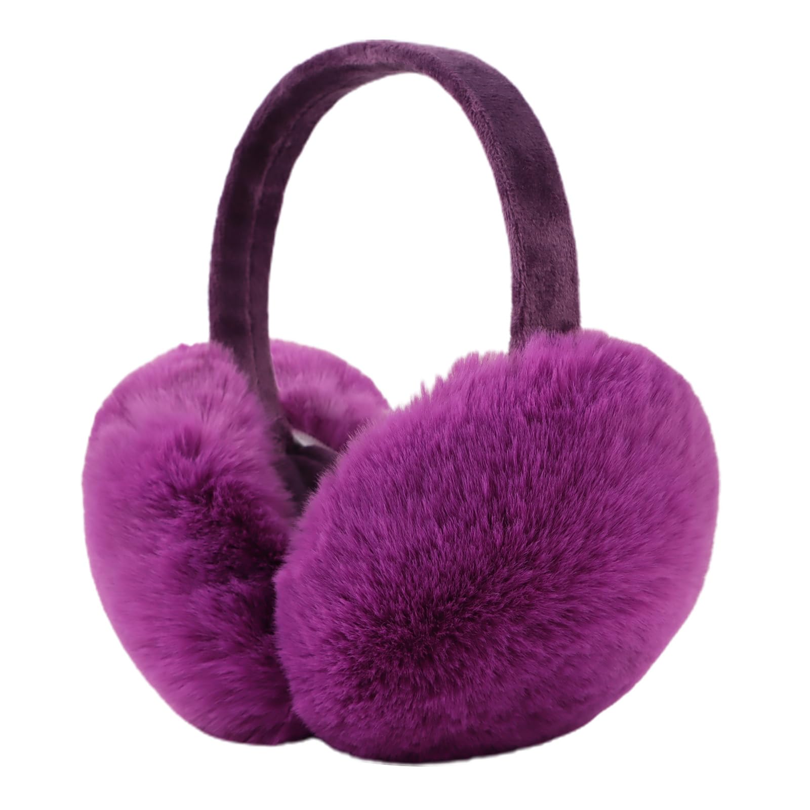 Warm Winter EarMuffs for Women Fluffy Ear Warmer Foldable Outdoor Adult Ear Covers-image-30