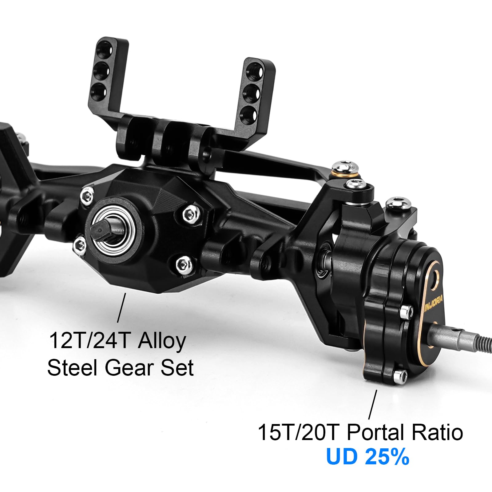 Amazon.com: INJORA +5mm Diamond Portal Axles with Brass Steering