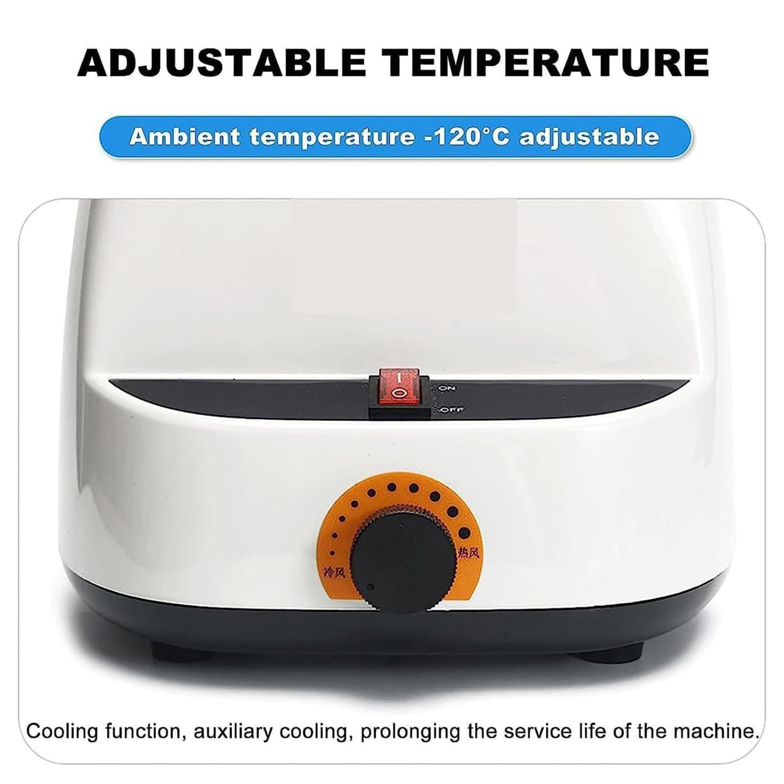 Riscaldatore per occhiali da vista, regolazione del telaio ad aria calda per una facile modellatura e riparazione di telai non metallici, temperatura ambiente regolabile fino a -120 °C
