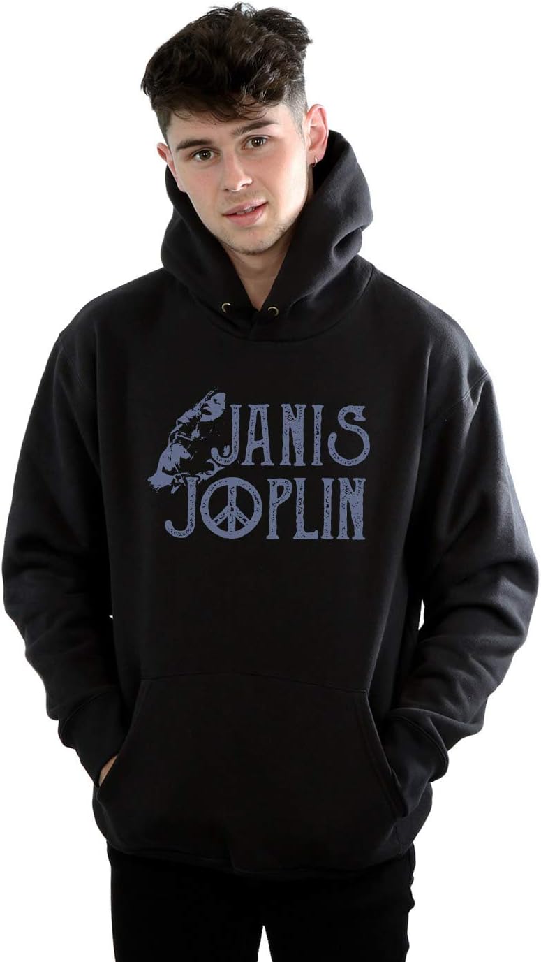 Absolute Cult Janis Joplin Men's Type Logo Hoodie