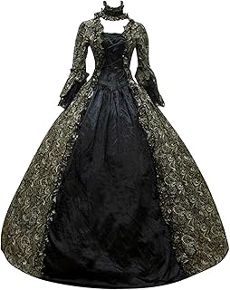 Vestido de noche largo aristocrático para mujer, estilo retro, informal, a la moda, para cosplay, disfraz medieval para mujer, color verde