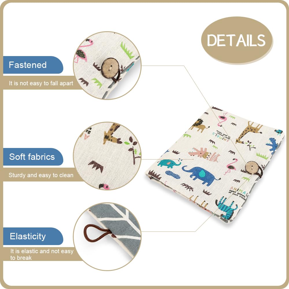 Windeltasche Organizer Baby Windeltasche für Unterwegs Kleine Wickeltasche mit Wickelunterlage Diaper Bag Wickeltasche Organizer Windeletui Changing Pouch Tasche Windeln Feuchttücher-Tierwelt