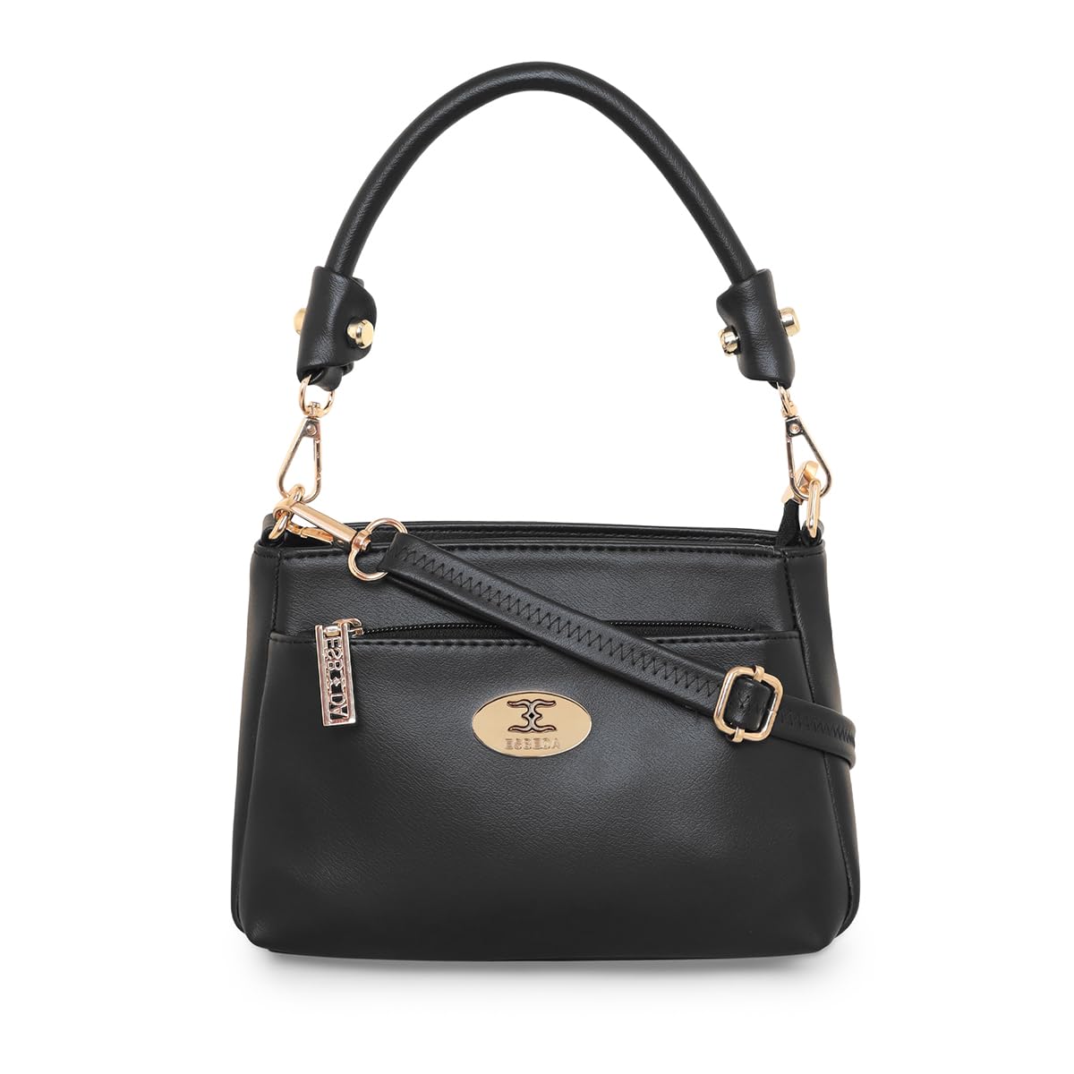 ESBEDA Black Color Puller Solid Small Size Crossbody Slingbag For Women (B0CKFFRNWS) Amazon Price History, Amazon Price Tracker