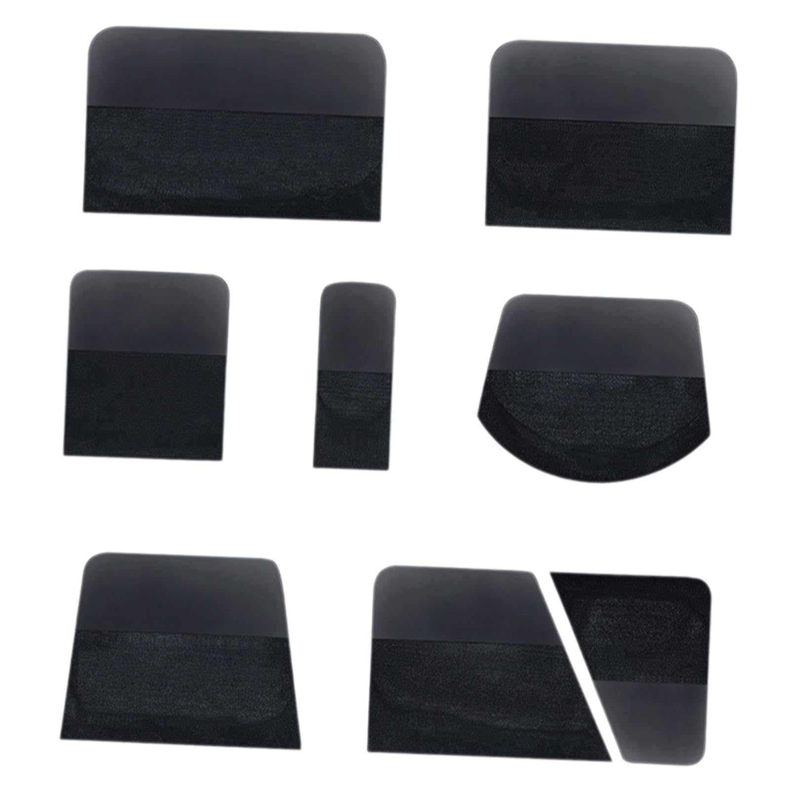 Automotive parts 8x for PPF Squeegees TPU for Paint Protection Film Installations(Black)