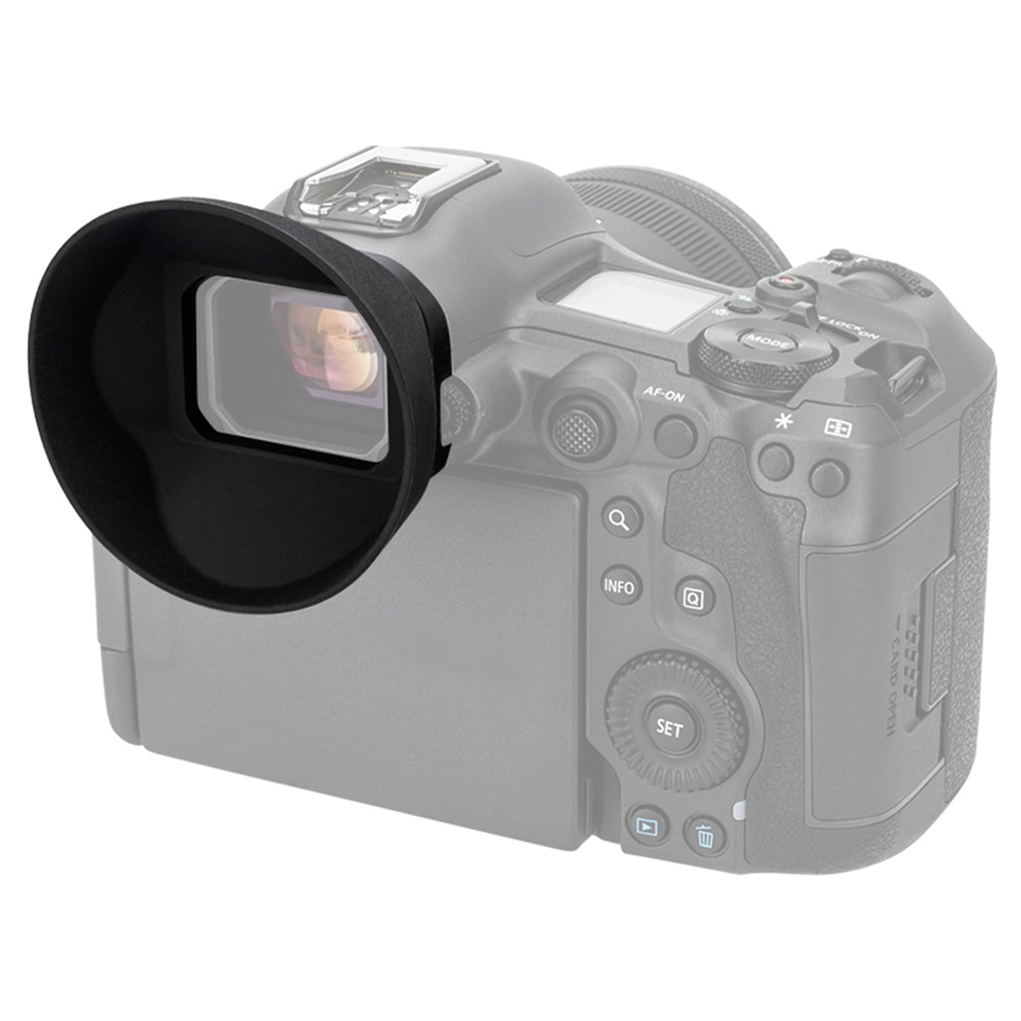 JJC Mirino oculare rotondo in morbido silicone per fotocamera Canon EOS R5 Mark II