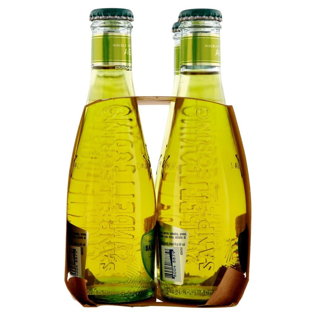 San Pellegrino Cedrata Soda Citron Soft drink Botella 48 x 20 cl refrescante bebida italiana sin alcohol + Polpa italiana Gourmet 400 g