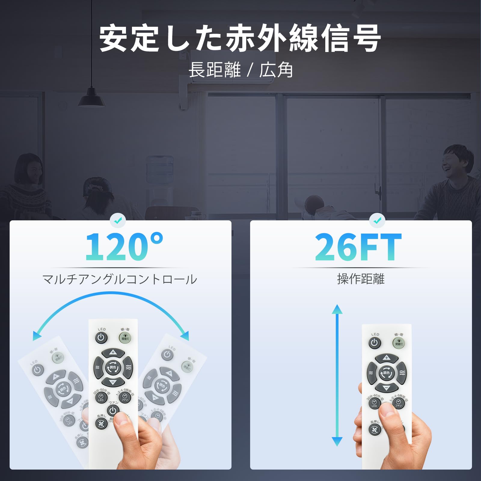 Amazon | シーリングファン リモコン DLLC-EC for Luminous LED
