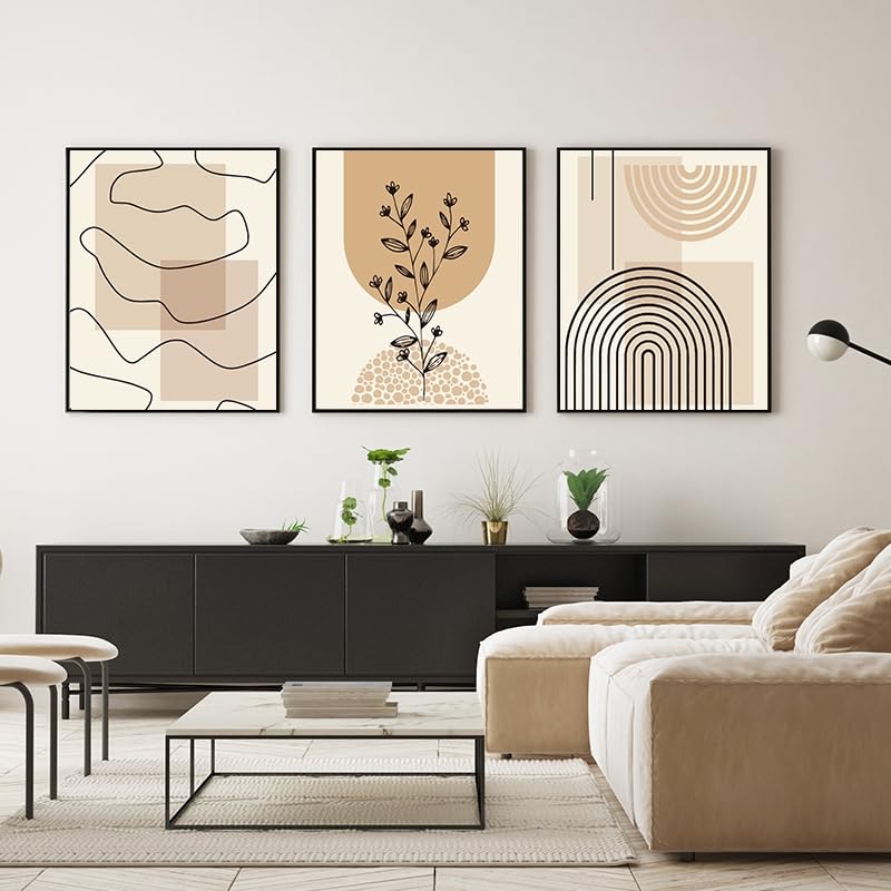 WADBTP Bohemian Style Poster Set, Modern Bedroom Living Room Background Wall Decoration Poster