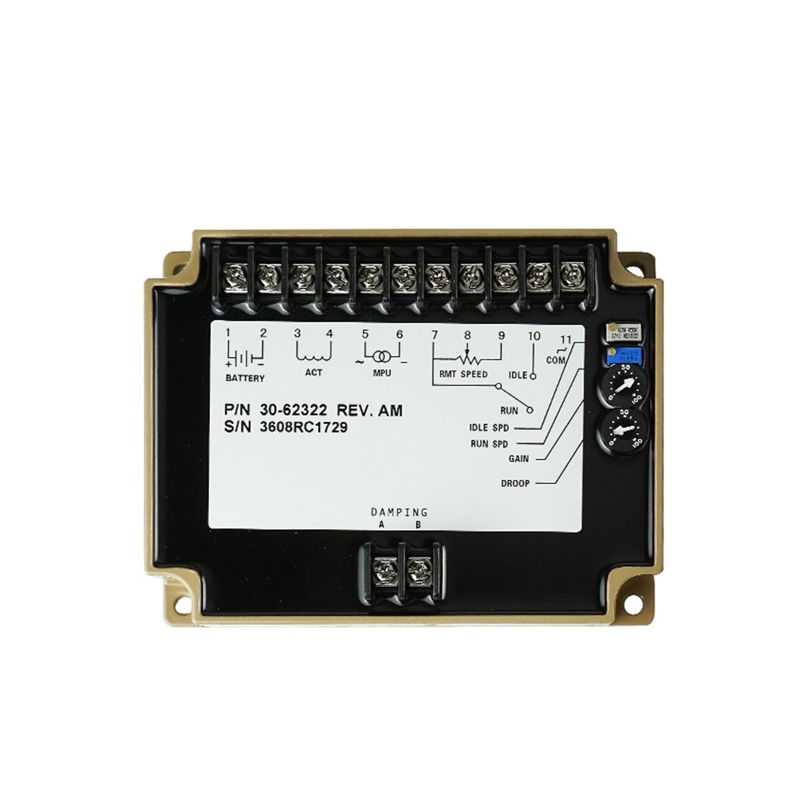3062322 płyta regulująca prędkość generatora akcesoria powolny start kontrola prędkości biegu jałowego elektryczna tablica regulacyjna elektroniczny regulator prędkości
