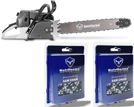 Holzfforma G660PRO Chainsaw Power Head Normal Handle Bar With 24inch Guide Bar Standard Ripping and Skip Chain 3/8 .050 84DL Combo For MS660