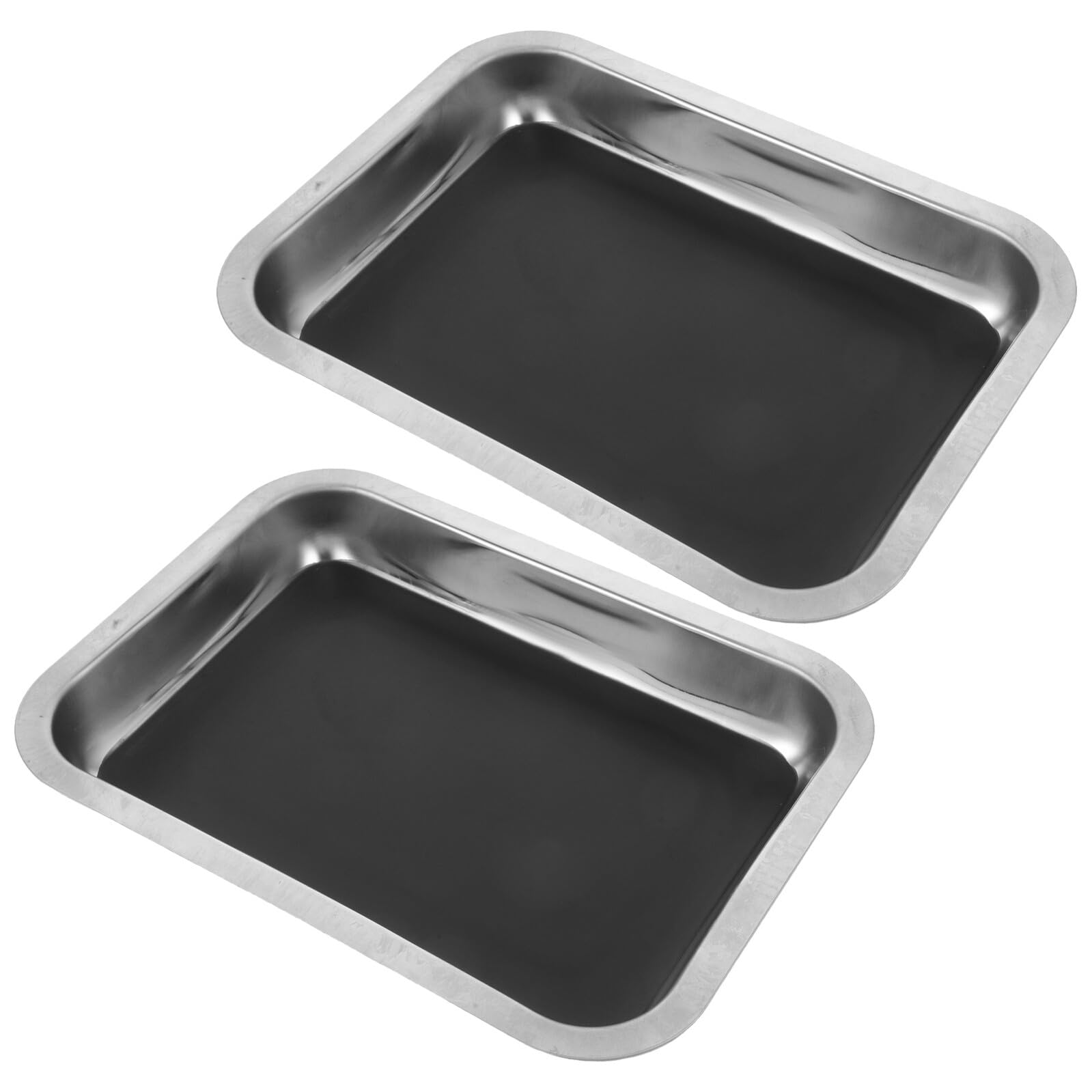 Sosoport Vassoio in Acciaio Inox per Dissezione Base Rivestita in Cera e Bordi Arrotondati Resistente e Stabile per Uso in Laboratorio e Aula