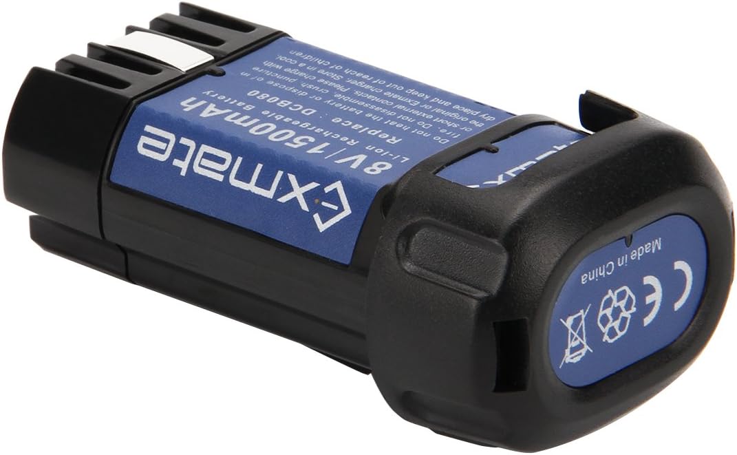 2Pack 1500mAh 8V Max Battery Compatible with Dewalt DCB080 DCF680N1 DCF682 DCB095 DW4390 DCF680N2 DCF680G2 DCL023 DCF680