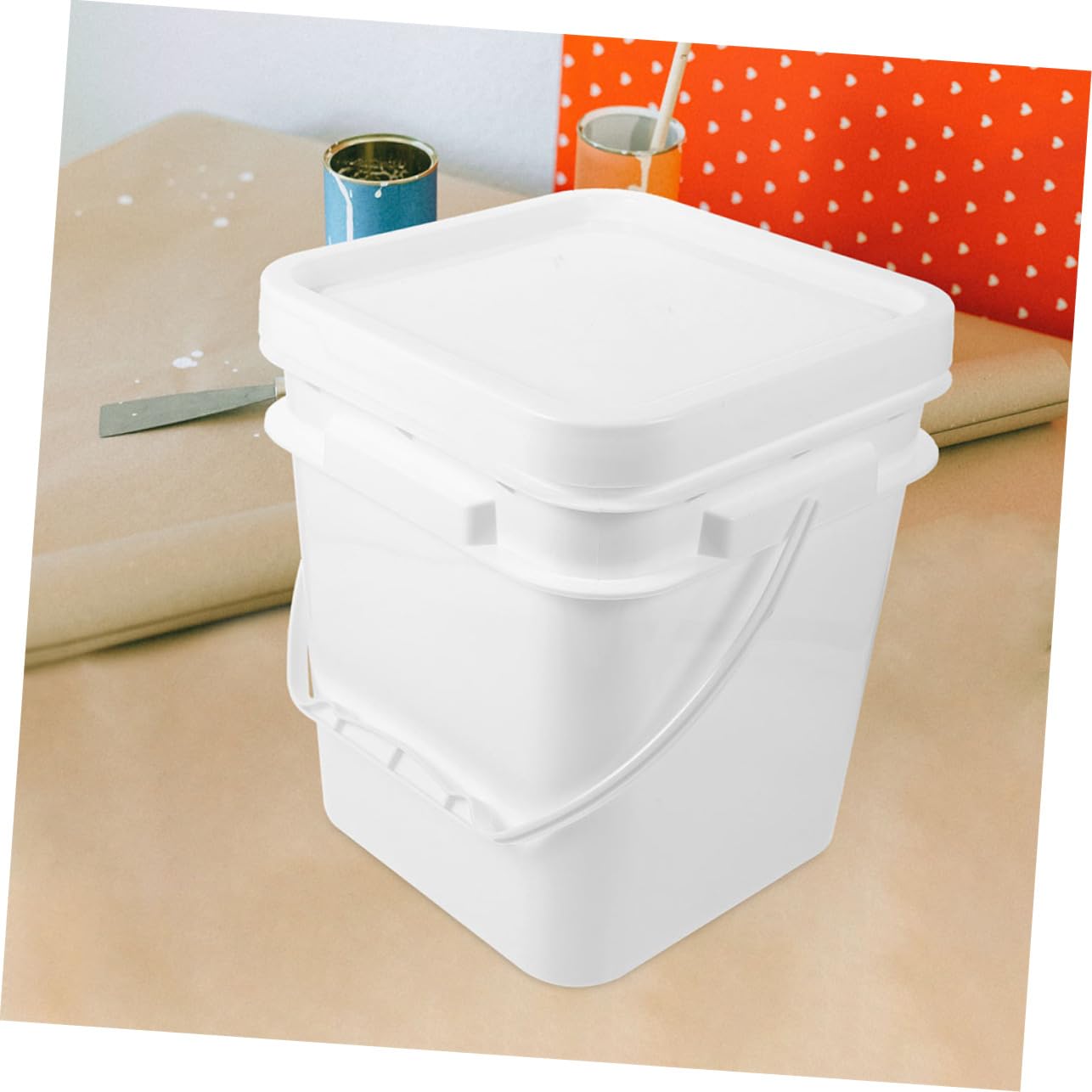 TOPBATHY 2 Piezas Cubos de Multifuncionales de Recipientes de Almacenamiento para Transportar y Almacenar Pigmentos