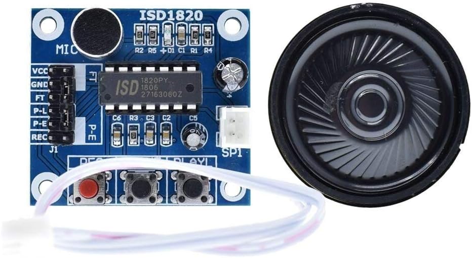ISD1820 Recording Voice Module - Voice Board Telediphone With Microphones and Loudspeaker