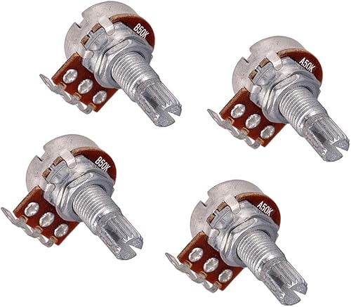 Miniatura 7 de koolsoo 4pcs Mini interruptor A50K B50K para guitarra eléctrica con potenciómetro