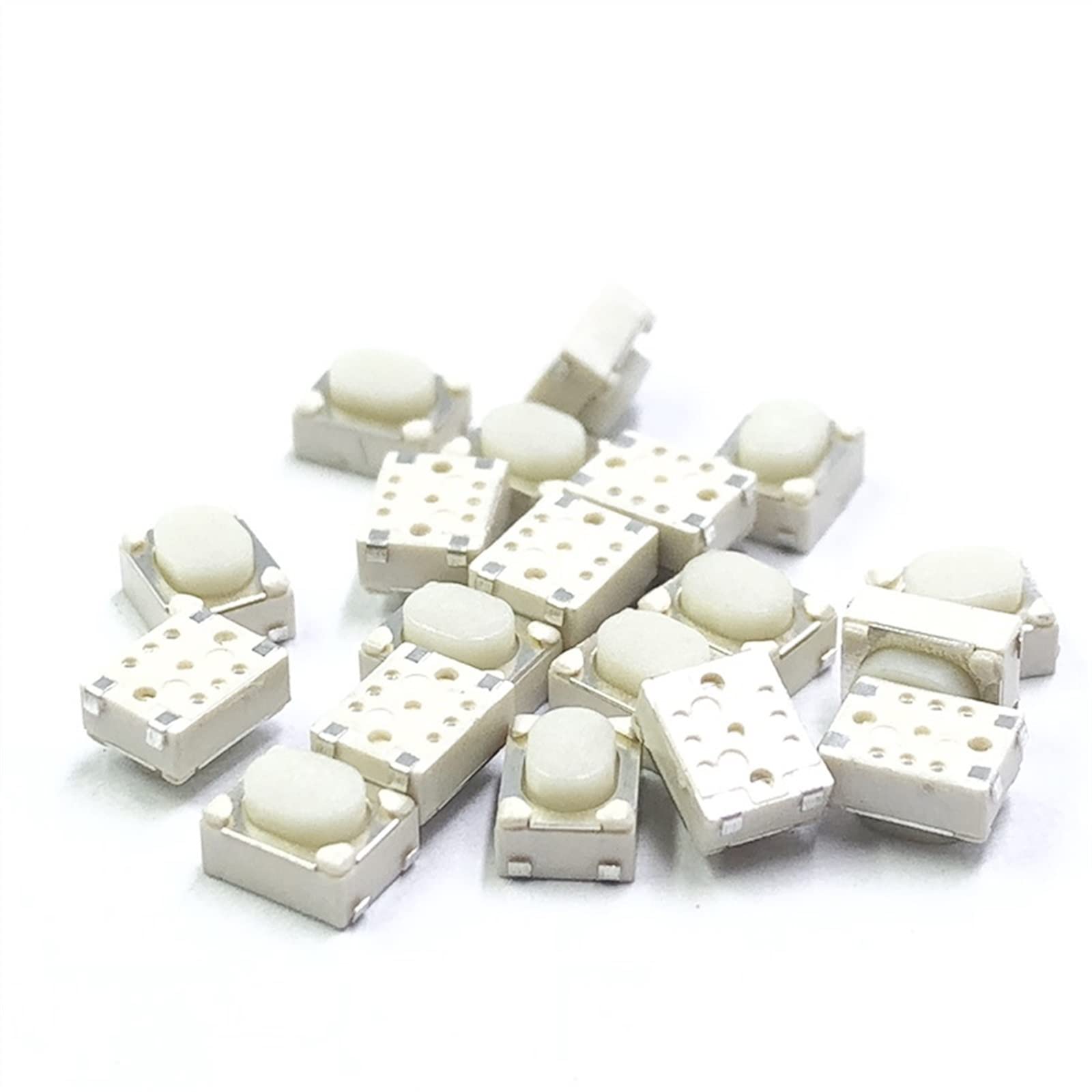 Pulsante di accensione 20 pezzi 3,2 * 4,2 * 2,5 mm all'interno dell'inserzione/SMD 12V 50MA Interruttore a pulsante Interruttore tattile tattile in metallo Micro Touch Tact Switch Interrupteur Table