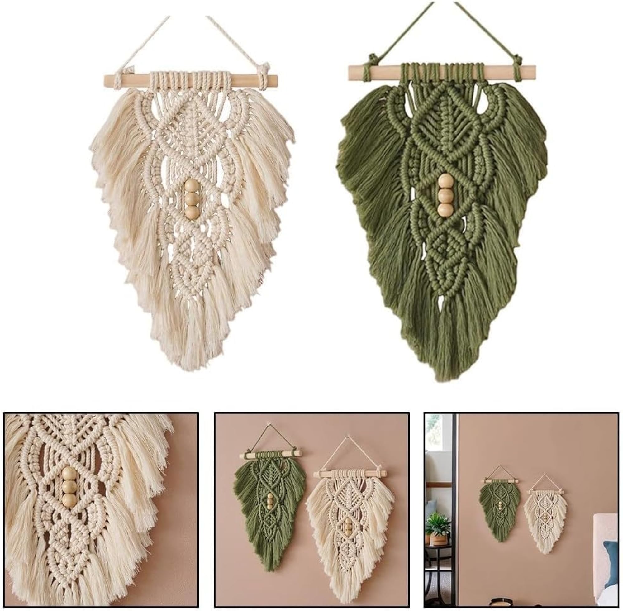Cotton Macrame Dream Catcher, Handmade Wall Hanging