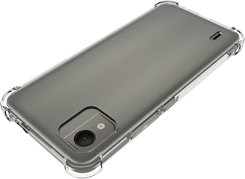 Miniatura 5 de Funda para Nokia C110 4G Clear TPU Cuatro Esquinas Cubierta Protectora Transparente Suave Funda