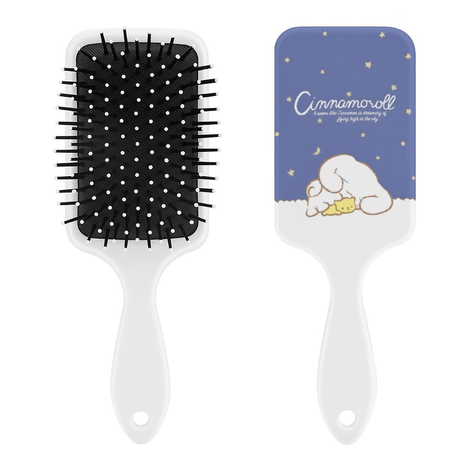 Amazon | シナモンロール パドルブラシ ヘアブラシ くし 絡まない 頭皮