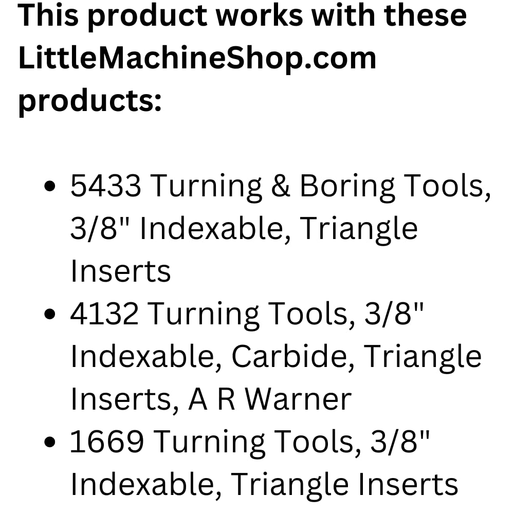 TCMW-2-1.5-1 High Speed Steel Insert for Metal Lathe Turning, Sold