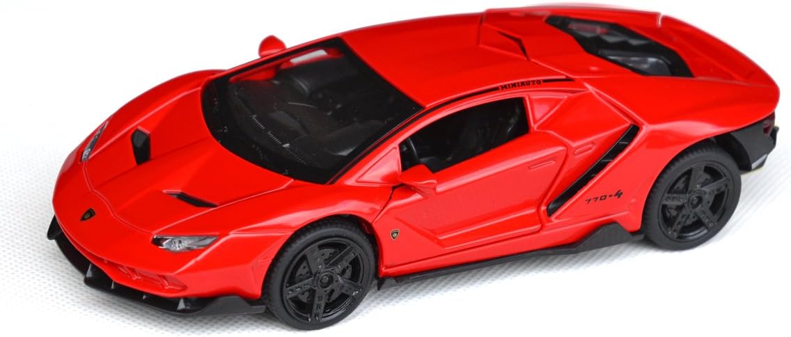 Tianmei 1:32 Supercar Kids Toys Die-Cast Alloy Metal Car Model Collection Children Play Vehicle (LBJN – Red)