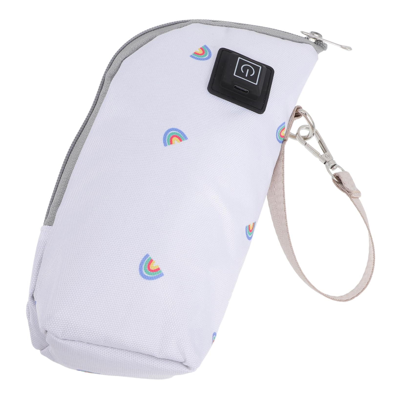 VICASKY 2pezzi Bottle Warmer Termico Borsa Porta Biberon Da Viaggio Scaldabiberon Per Auto e Casa Mantiene Latte e Bevande Calde Chiusura Con Zip Rainbow
