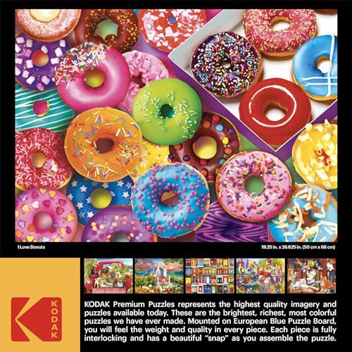 RoseArt - Kodak I Love Donuts - Rompecabezas de 1000 piezas 20" x 27" para adultos miniatura 5