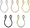 QWALIT Fake Septum Ring Fake Septum Piercing Faux Septum Nose Rings Fake Nose Ring Septum Fake Septum Nose Ring Clip On Septum Nose Ring Faux Septum Piercing Fake Septum Hoop Fake Septum Jewelry