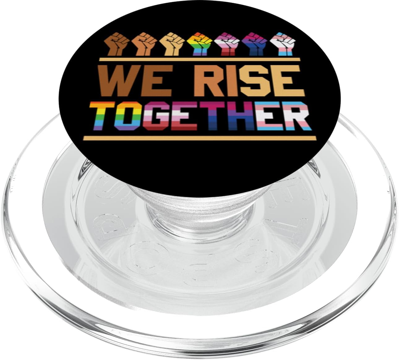 We Rise Together for a LGBT Gay Pride Black Lives Matter PopSockets MagSafe PopGrip for iPhone