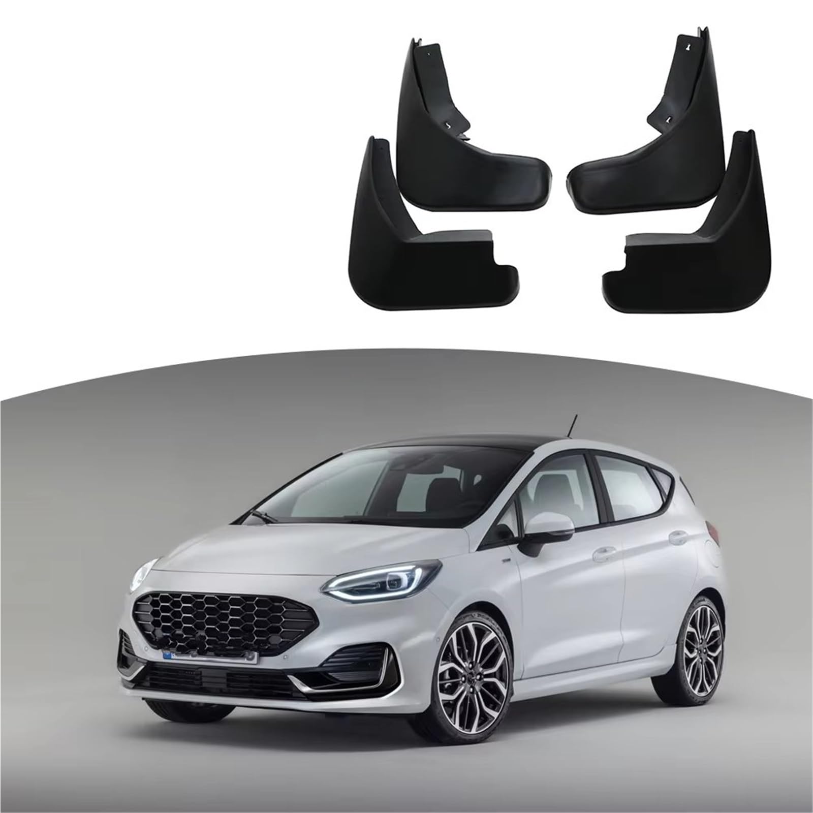 Parafanghi Per Ford Per Fiesta 2009 2010 2011 2012 2013 2014 2015 2016 2017 Paraspruzzi Anteriori Posteriori ABS Accessori 4 Pezzi/set Paraspruzzi Per Auto