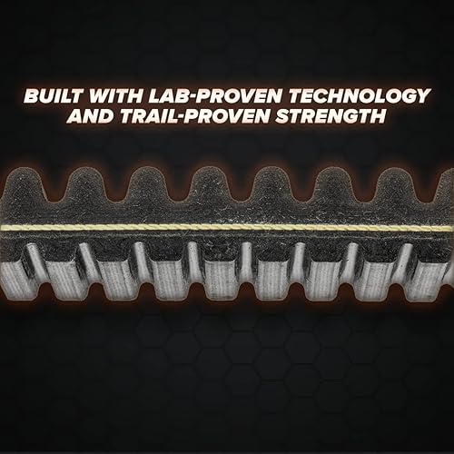 Miniatura 3 de SuperATV Extreme Badass CVT - Correa de transmisión resistente para Can-Am Maverick X3 (ver ajuste), cable de fibra de aramida y goma de alta
