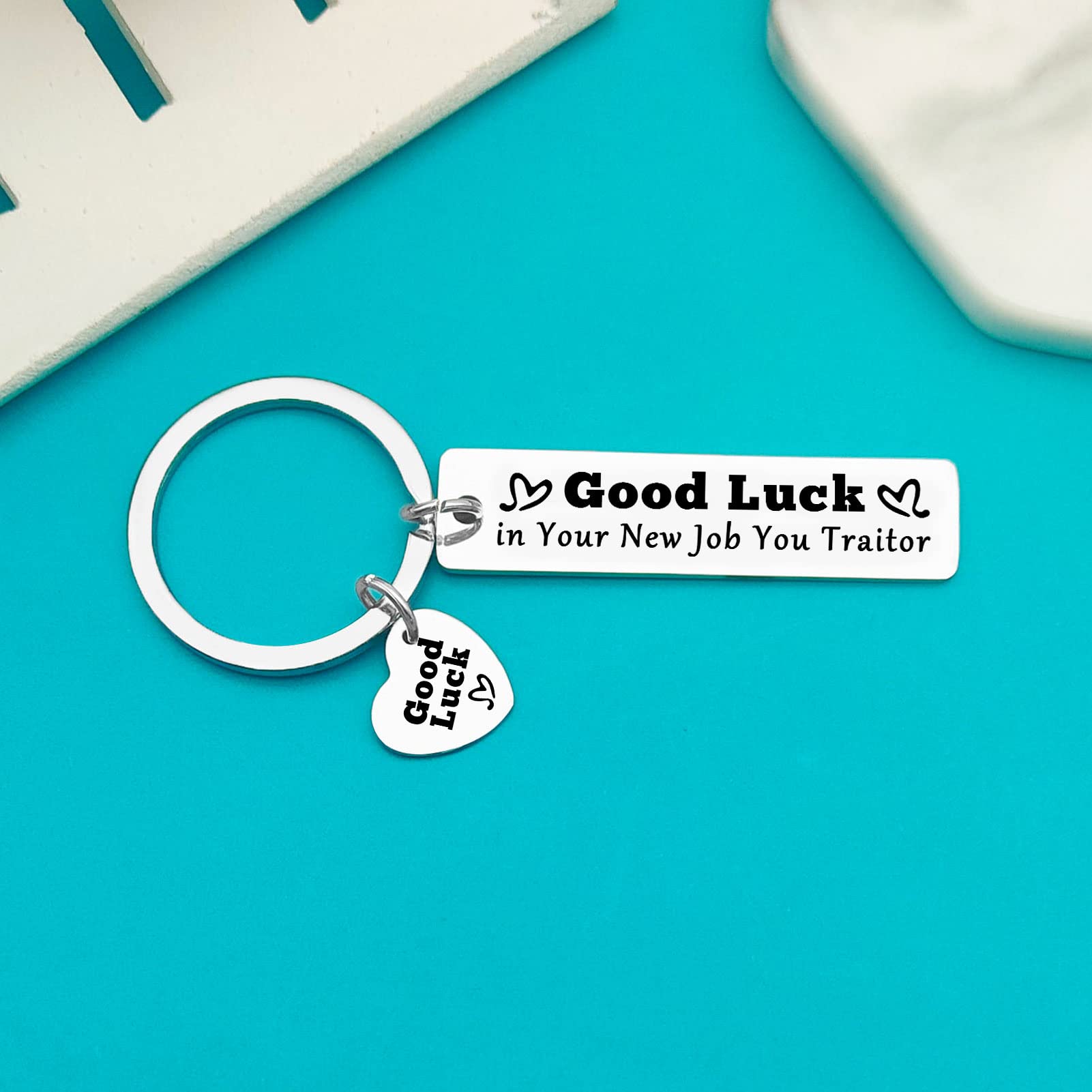 Ximalun Colleague Leaving Gifts Keyring Funny Goodbye Gifts for Coworker Good Luck in Your New Job You Traitor Keyring Colleague Farewell Gifts Going Away Gifts New Job Gifts for Colleagues - Image 4