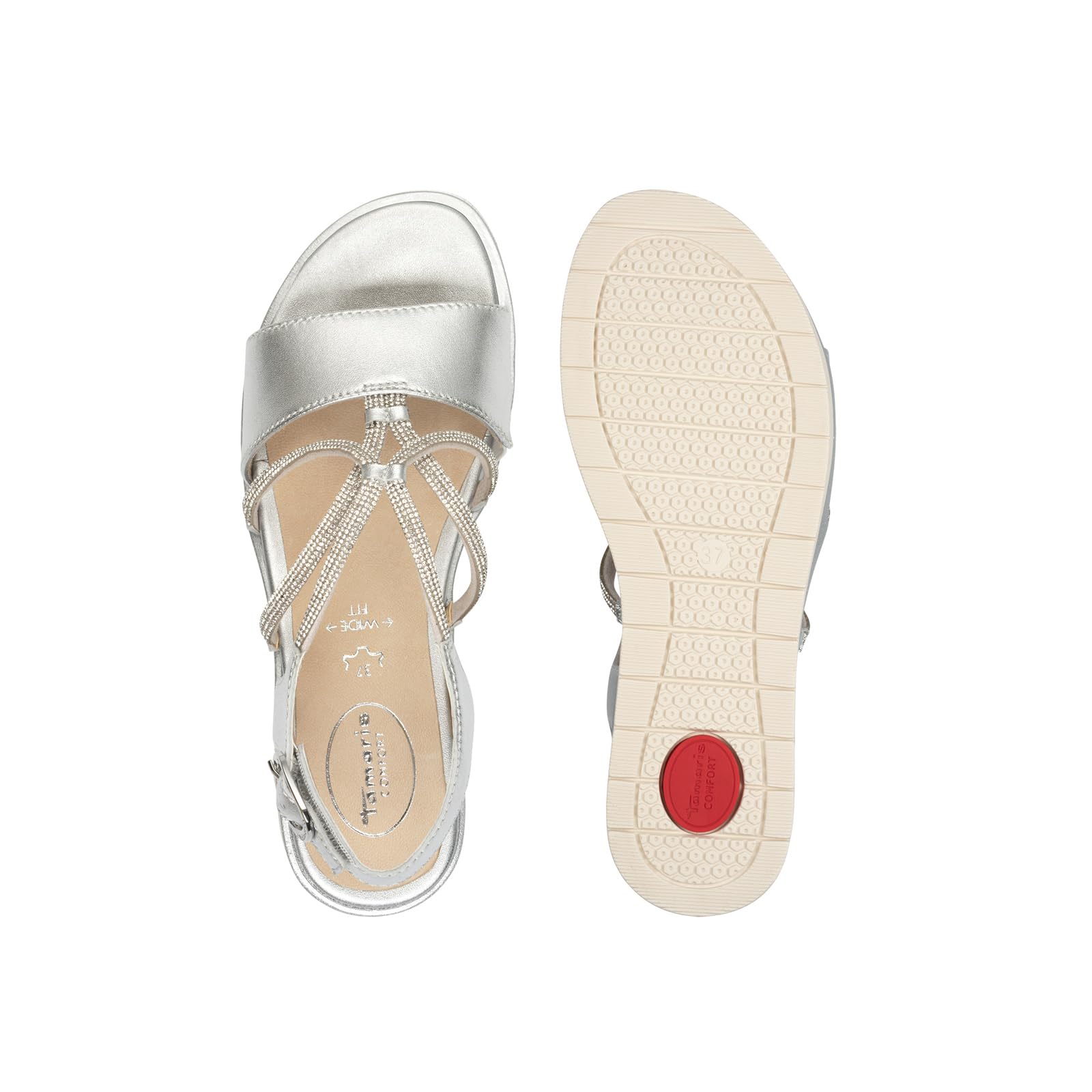 Tamaris Kobiety Tamaris Comfort Damen KeilsandaleSandał na koturnie