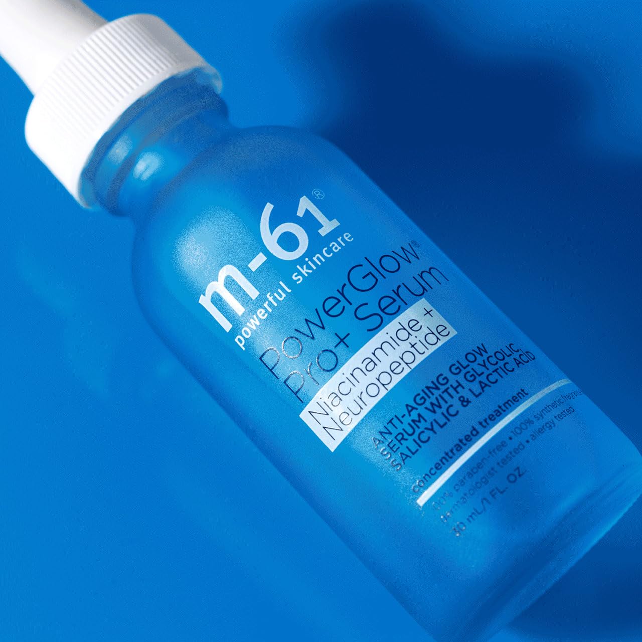 m-61 PowerGlow Pro+ Serum | Resurfacing Serum With Niacinamide, Neuropeptides, and Powerful BHAs/AHAs For Even, Radiant Skin. Dermatologist Tested With Clinical Trial Results - 1 Fl Oz