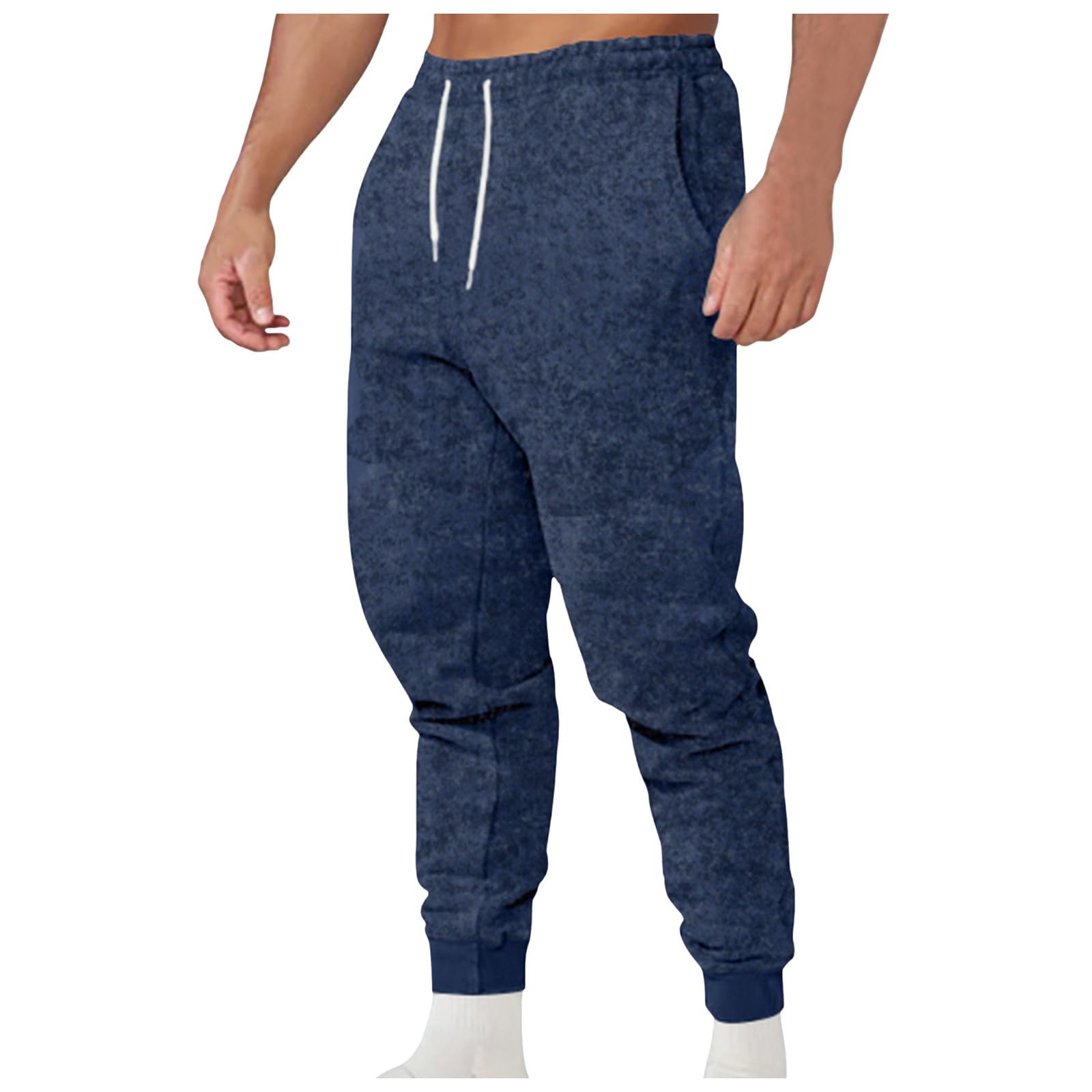 Sweatpants taille élastique chaud et ample contre le froid hivernal - 5