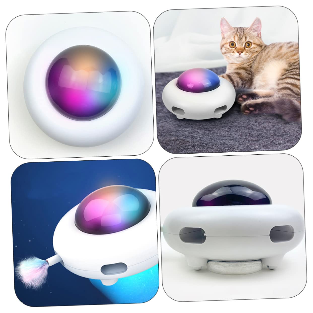 Yardwe Katzenspielzeug Für Den Innenbereich Automatisches Spielzeug Feine Verarbeitung Für Aufregendes Spielen