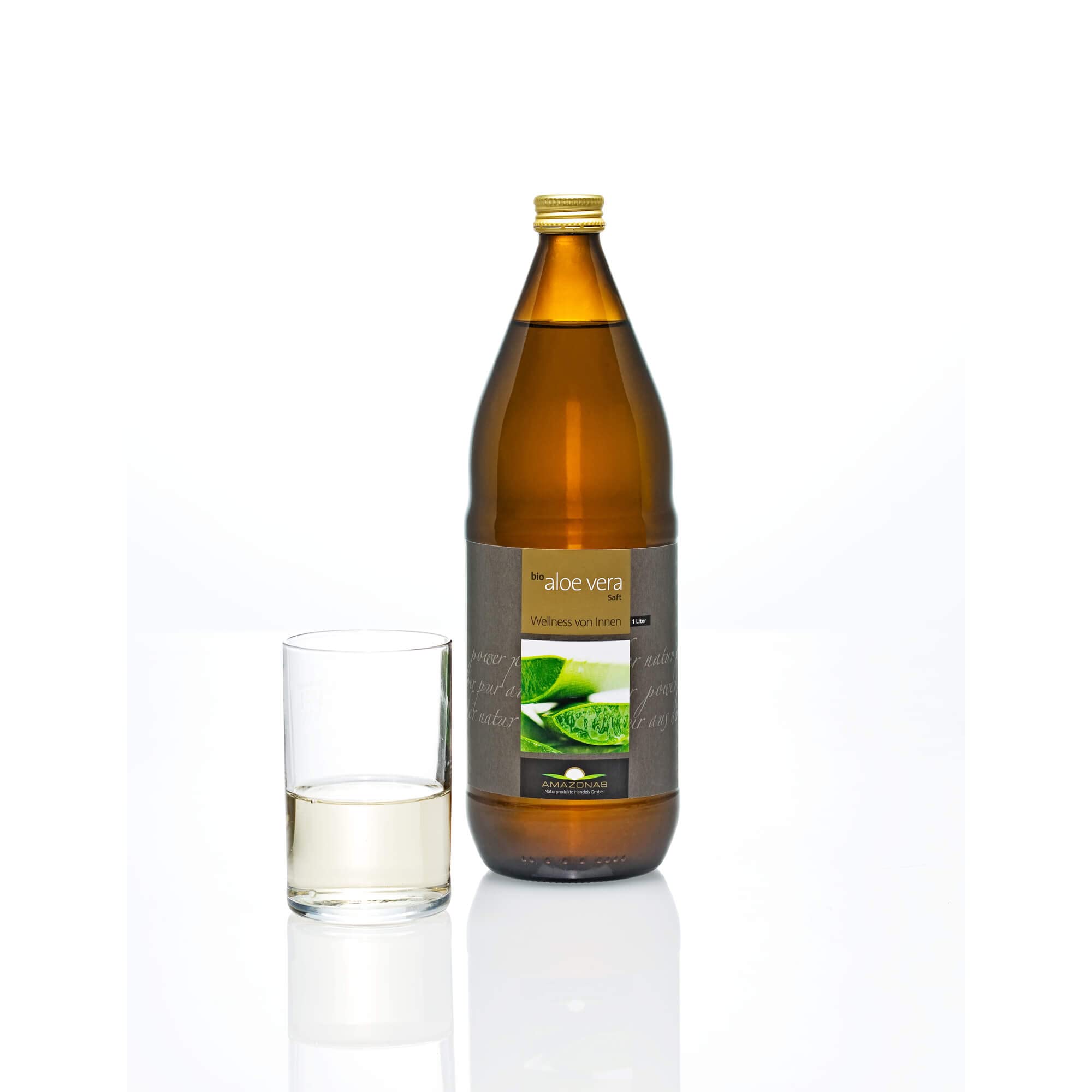 Bio Aloe Vera Premium Saft | Aloe Vera Direktsaft mit 1200 mg Aloeverose | Ohne Zusätze wie Verdickungs- und Konservierungsstoffe |100% naturrein | 1000ml