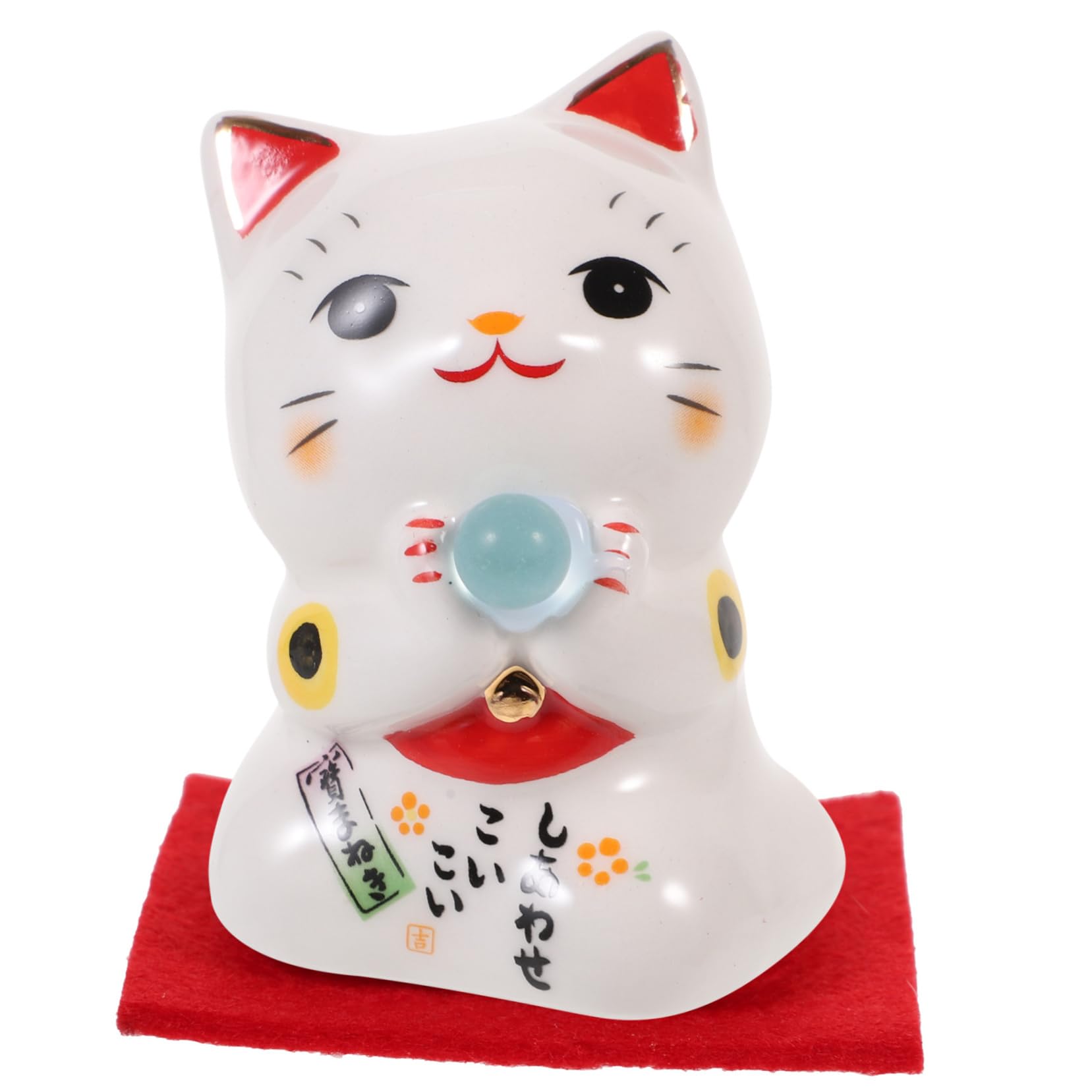 STOBAZA 5pièces Figurine De Chat Maneki Neko Céramique Décoration De Bureau Et Maison Kawaii pour Et Adorable Cat Ornament pour Intérieur