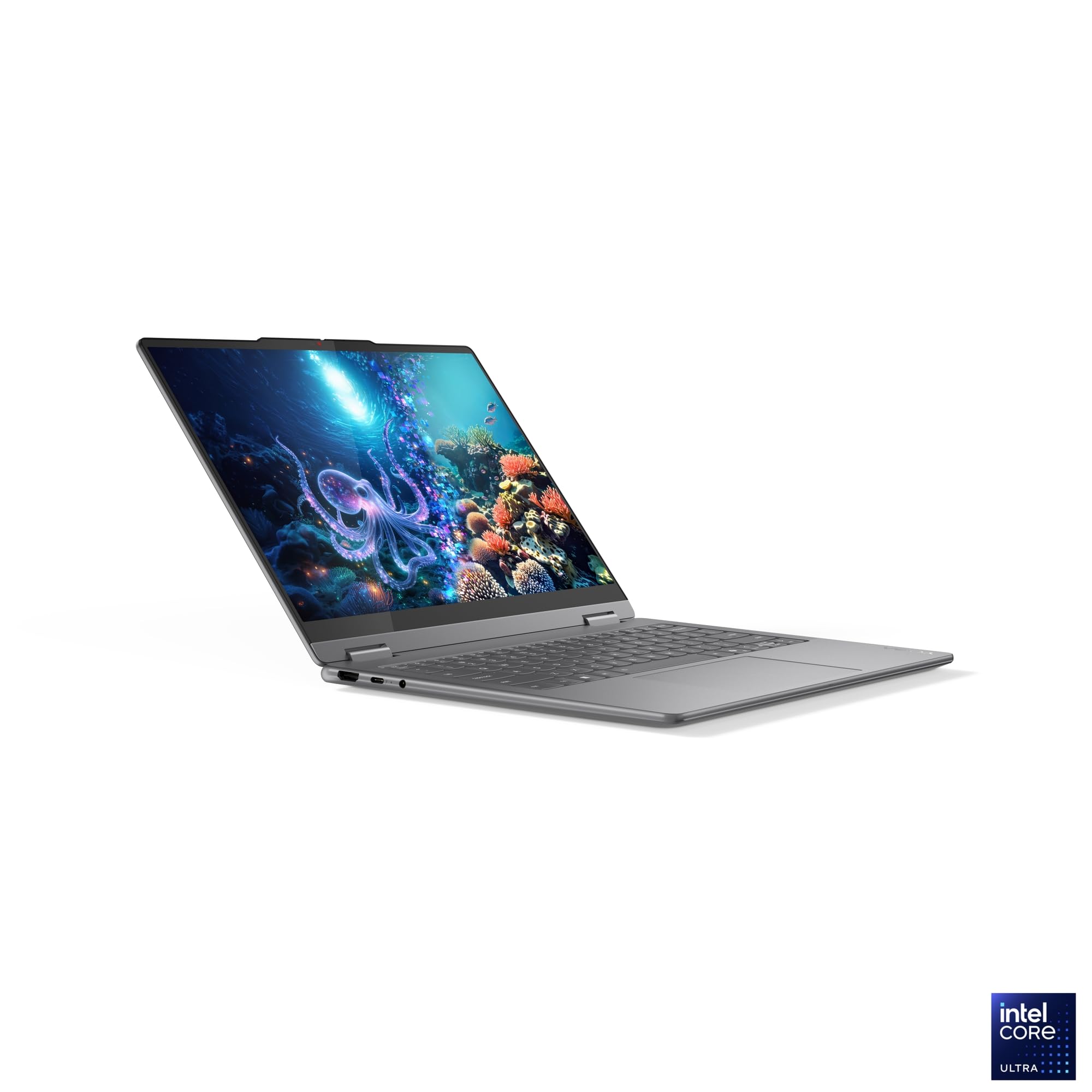 Lenovo Yoga 7 2-en-1 14ILL10 Ordinateur Portable 14" WUXGA OLED Tactile Intel Ultra 5 226V RAM 16Go SSD 512Go Intel Arc Windows 11 Clavier AZERTY Gris